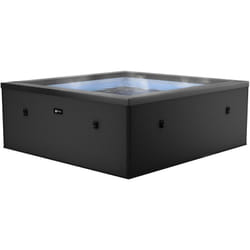 Spa – Celestia – Semi-Rigide, carré, 6 Places, Coloris Charcoal Black – SP-CLS6-CB - Netspa