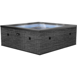 NETSPA Spa – Celestia – Semi-Rigide, carré, 6 Places, Coloris Flint Grey – SP-CLS6-FG
