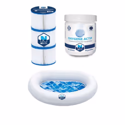 Pack 3 Cartouches de Filtration + 20 Pastilles d'Oxygène Actif + Appui-tête/Porte-gobelet Offrez à votre spa une eau pure et  ...