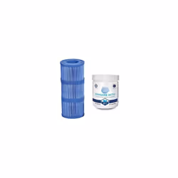 Pack 3 Cartouches de Filtres antibactériens + 20 Pastilles d'Oxygène Actif (20g) Offrez à votre spa une eau pure et cristalli ...