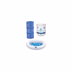 Pack 3 Cartouches de Filtration + 20 Pastilles d'Oxygène Actif + Appui-tête/Porte-gobelet Offrez à votre spa une eau pure et  ...