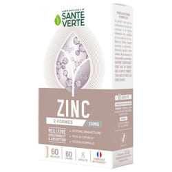 Santé Verte Zinc 15 mg 60 Gélules