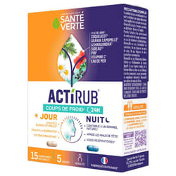 Santé Verte Actirub Jour et Nuit 15 Comprimés