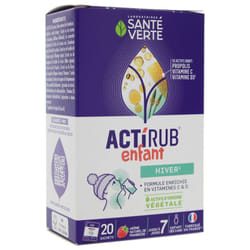 Santé Verte Actirub Enfant 20 Sachets - Goût : Framboise