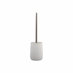 MSV 3700703900474, Support et brosse pour toilettes, Blanc, Polyrésine, 345 mm