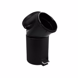 MSV 3700703902652 poubelle 3 L Rond Acier inoxydable Noir