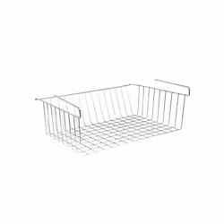 MSV 3700703903703, Panier de rangement, Argent, Rectangulaire, Métal, Monochromatique, 380 mm
