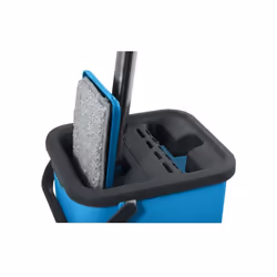 Balais lave sol de la marque MSV Serpillère ergonomique avec un système intégré d'essorage à plat sans se baisser et sans eff ...