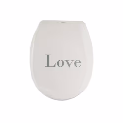 MSV ABATTANT WC, Allongé, Abattant rigide, Gris, Blanc, Thermoplastique, 370 mm, 455 mm