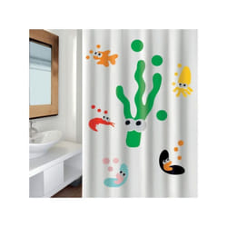 MSV - Rideau de douche Polyester sea life 180x200cm QUALITà‰ premium Multicolor
