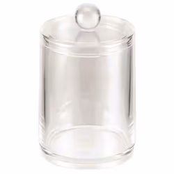 Stockage de cosmétiques: Ce verre est idéal comme boîte de rangement pour coton-tampons, tampons de coton, accessoires de che ...