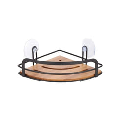 MSV 142661 étagère murale de salle de bain Acier, Bois