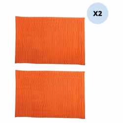 Lot de deux tapis de la marque MSV. Le tapis pour un confort optimal. Ajoutez une touche de modernité dans votre pièce et pro ...