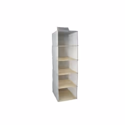 Penderie vêtements PP aéré 5 compartiments Gris & Beige MSV