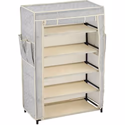 Meuble à Chaussures - MSV - 5 Niveaux - Anti-poussière - 15 Paires - Compact