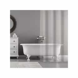 Rideau de douche de la marque MSV. Habillez votre salle de bain à votre goût: le design moderne et la couleur neutre du ridea ...
