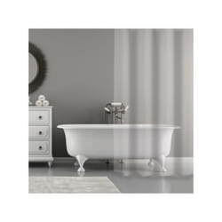 MSV - Rideau de douche pvc 180x200cm Transparent