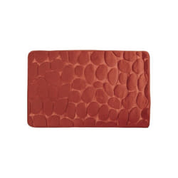 Tapis de bain Microfibre pebble 50x80cm Terracotta MSV