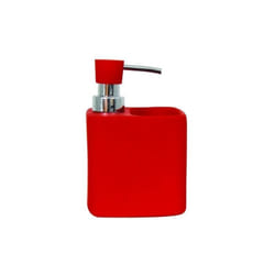 MSV - Distributeur de savon & porte éponge céramique malaga Rouge