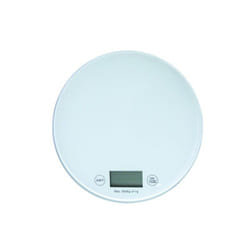 MSV 3700703915485 escabeaux de cuisine Blanc Intégré Rond Balance de ménage électronique
