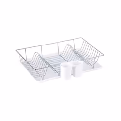 MSV 3700703915614, Égouttoir, Plateau, Dessus de table, Vaisselle, Acier inoxydable, Blanc, Acier