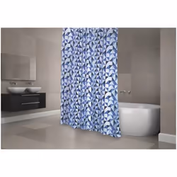 MSV 3700703915881 rideau de douche Anneau Polyester Bleu