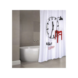 MSV 3700703915959 rideau de douche Anneau Polyester Blanc