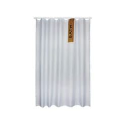 MSV 3700703916390 rideau de douche Anneau Polyester Blanc
