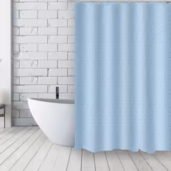 Rideau de douche Français Polyester 180x200cm AU FIL DE LEAU Bleu MSV