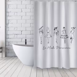 Rideau de douche Français de la marque MSV. Mesdemoiselles, Mesdames... Aux quatre coins du monde, les cultures s'inspirent d ...