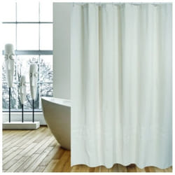 Rideau de douche Coton & Polyester cordele 180x200cm QUALITà‰ premium Beige - Anneaux inclus MSV