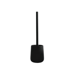 MSV - Brosse Wc avec support Céramique maonie Noir Mat