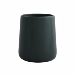 MSV Gobelet Céramique MAONIE Vert Foncé mat, Distributeurs de salle de bain, Vitrocéramique, Vert, 85 mm, 85 mm, 100 mm