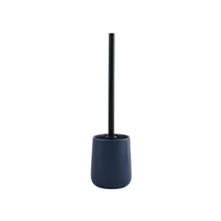 MSV - Brosse Wc avec support Céramique maonie Bleu Foncé