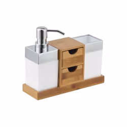 MSV Set d'accessoires de bain de la marque MSV. Elégant et pratique, ce set complet de salle de bain apportera une touche de  ...