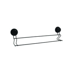 MSV 142755 porte-serviettes et anneau porte-serviettes Support de serviette Mural Noir