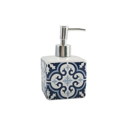 MSV - Distributeur de savon Céramique amadora Bleu & Blanc
