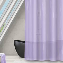 MSV - Rideau de douche peva romana 180x180cm Lavande transparent
