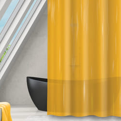 MSV - Rideau de douche Polyester romana 180x180cm Safran transparent