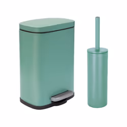 Set Poubelle à pédale 5L & Brosse Wc de la marque Spirella. Tendance et élégant, Lot de 2 accessoires assortis idéal pour la  ...