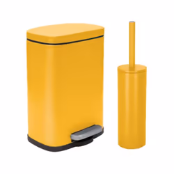 Set Poubelle à pédale 5L & Brosse Wc de la marque Spirella. Tendance et élégant, Lot de 2 accessoires assortis idéal pour la  ...