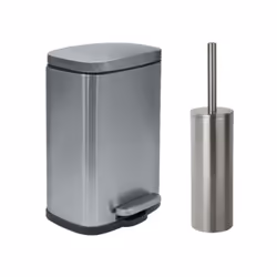 Set Poubelle à pédale 5L & Brosse Wc de la marque Spirella. Tendance et élégant, Lot de 2 accessoires assortis idéal pour la  ...