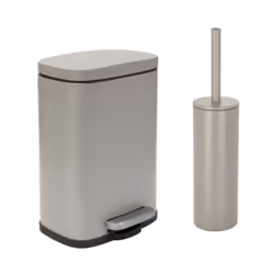 Set Poubelle à pédale 5L & Brosse Wc de la marque Spirella. Tendance et élégant, Lot de 2 accessoires assortis idéal pour la  ...