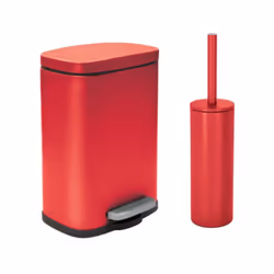Set Poubelle à pédale 5L & Brosse Wc de la marque Spirella. Tendance et élégant, Lot de 2 accessoires assortis idéal pour la  ...