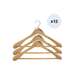 MSV - Lot de 12 Cintres Bois Special Veste