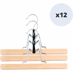 Cintre pour jupe de la marque MSV. Cintre pour optimiser et simplifier le rangement. Crochet pivotant à 360° pratique et flex ...