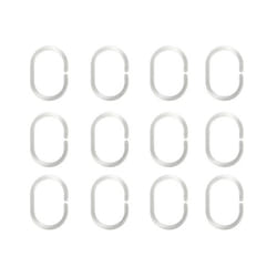 MSV 3700703926696 accessoire de rideau de douche Transparent 12 pièce(s)