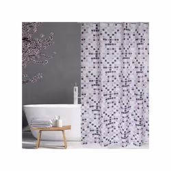 MSV RIDEAU DE DOUCHE POLYESTER MOSAIKO