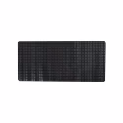 MSV TAPIS FOND DE BAIGNOIRE, Noir, Monochromatique, Rectangulaire, Caoutchouc, 36 x 76 cm