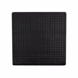 Tapis Fond de douche antidérapant Caoutchouc QUADRO 54x54cm Noir MSV